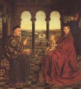 Jan Van Eyck The Virgin of Chancellor Rolin (mk45) France oil painting artist
